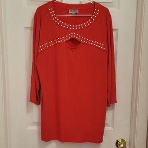 JM Collection Red Top